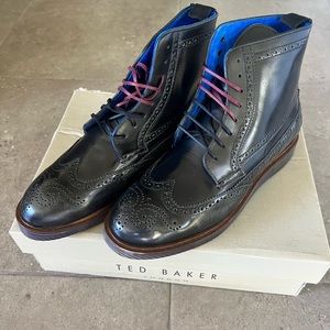 Ted baker Garthh leather boots mens 8/41 new